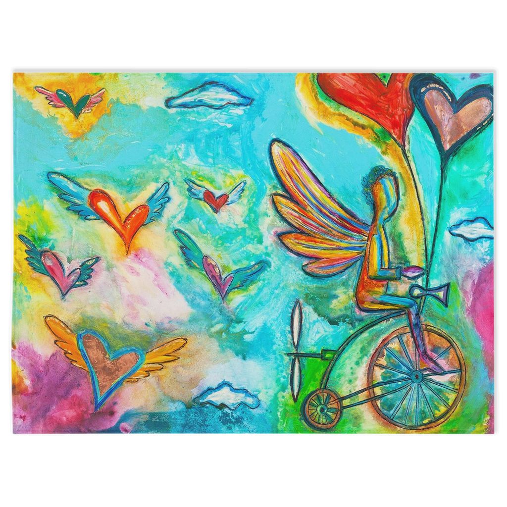 On my way to heaven Minky Blankets - christian inspirational minky blanket by Ivan Guaderrama