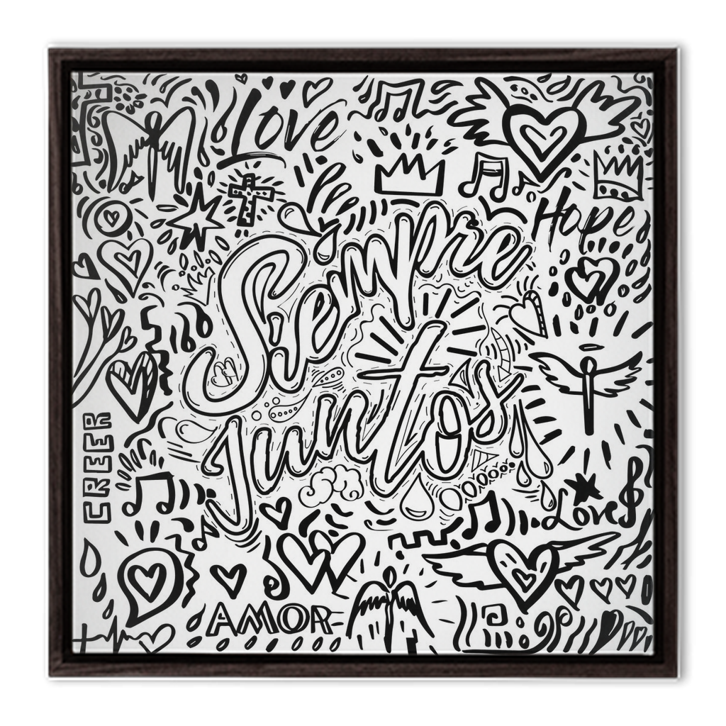 Colors of Faith -Siempre Juntos - interactive canvas print that comes alive with mobile app by Ivan Guaderrama