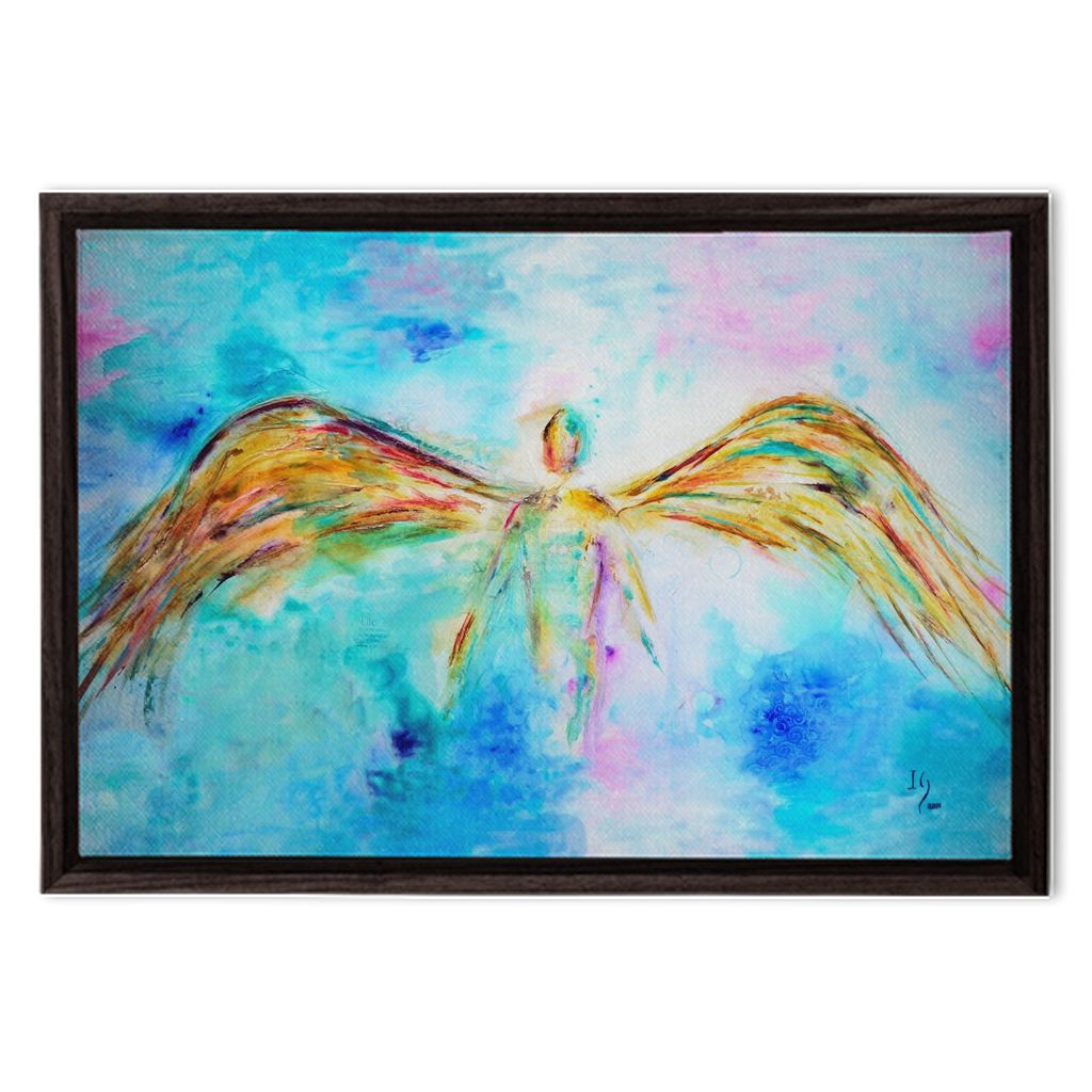 Blessed Beyond Measure - angel painting canvas print by Ivan Guaderrama