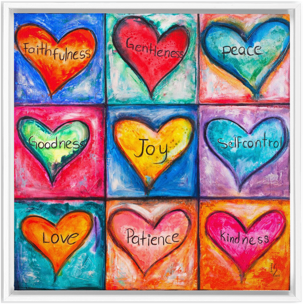 The Fruit Of The Spirit artwork detail - interactive canvas print that comes alive with mobile app wall art