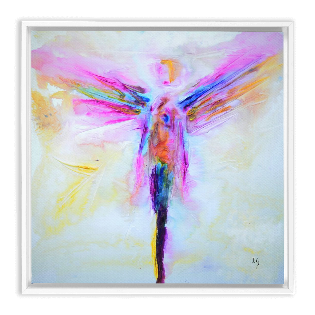 Raphael Angel artwork detail - angel painting canvas print wall art