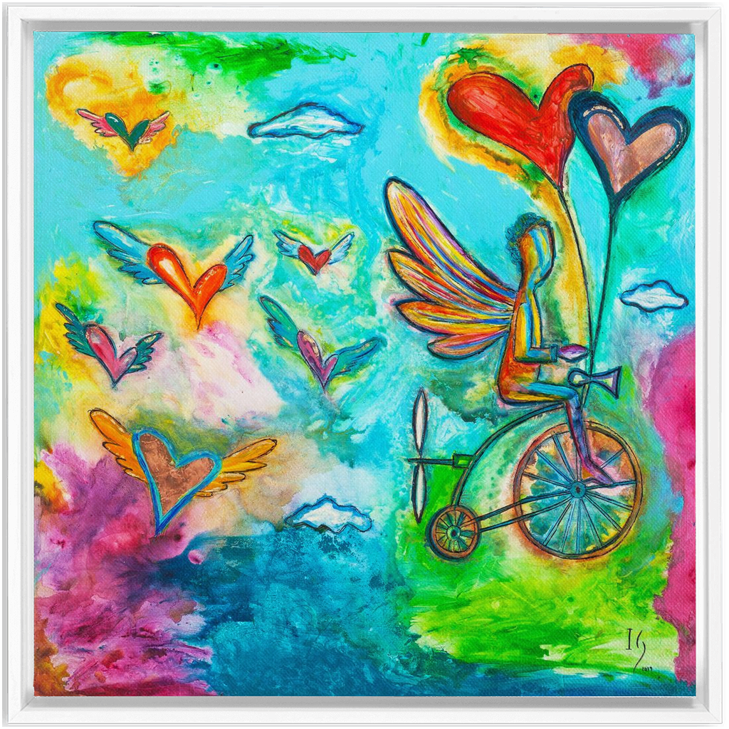 On My Way To Heaven artwork detail - interactive canvas print that comes alive with mobile app wall art