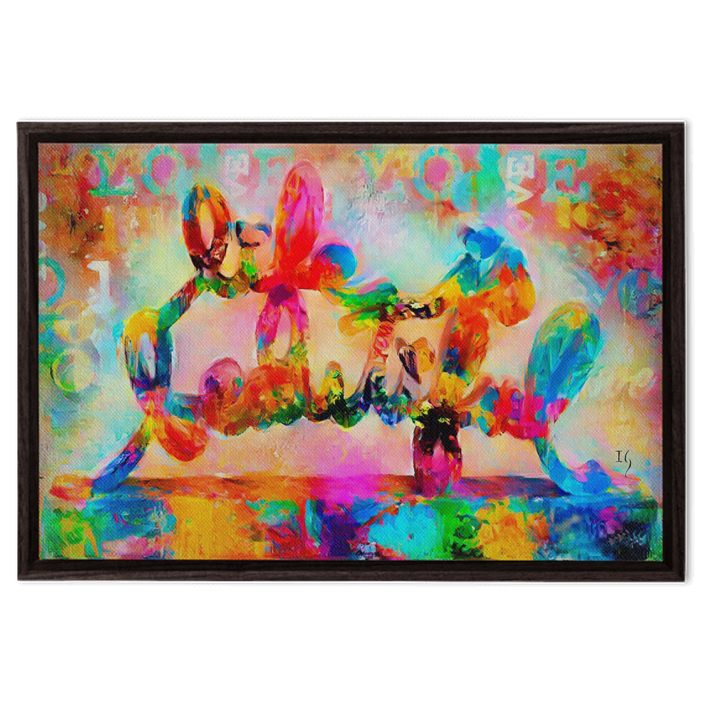 Life is Beautiful artwork detail - bible verse wall art canvas print wall art