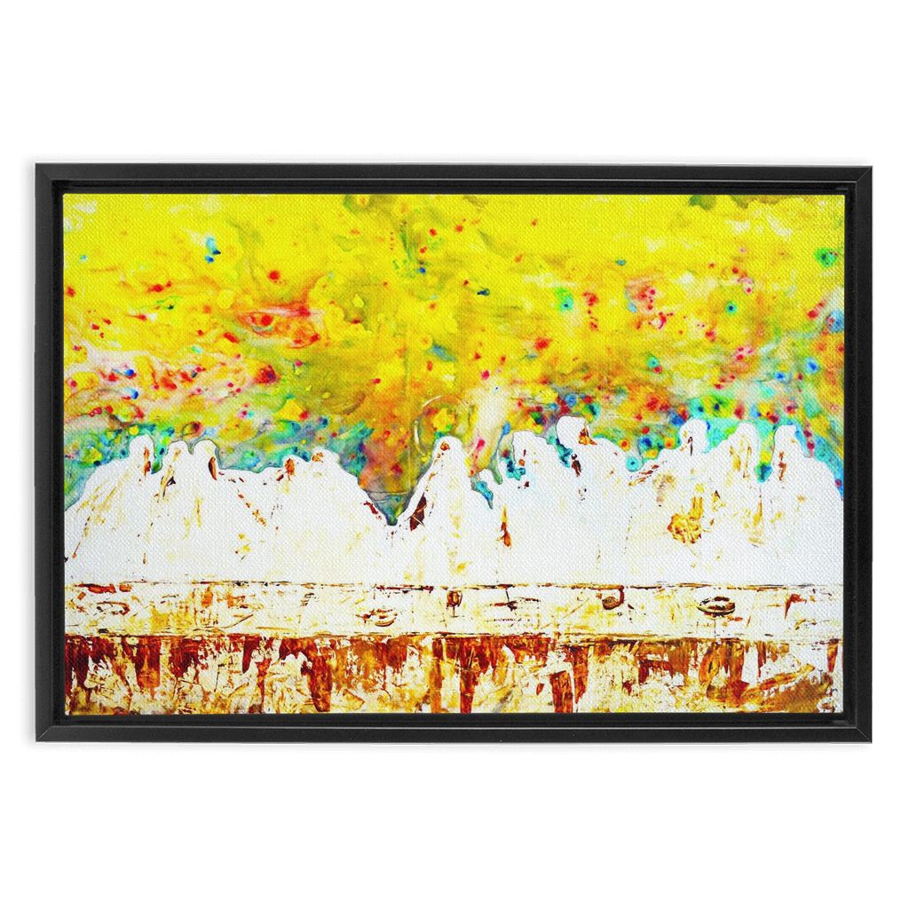 Eucharist artwork detail - christian wall art canvas print wall art