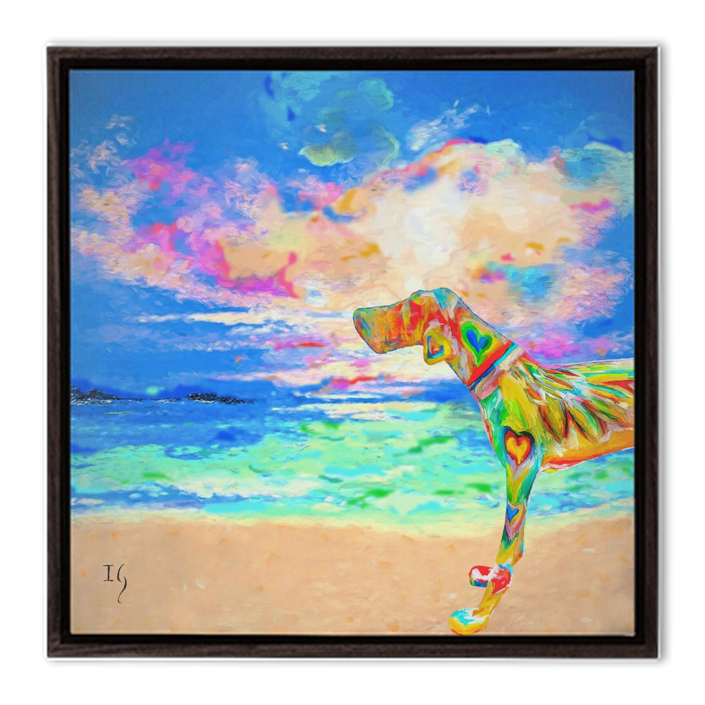 Unconditional Love - interactive canvas print that comes alive with mobile app by Ivan Guaderrama