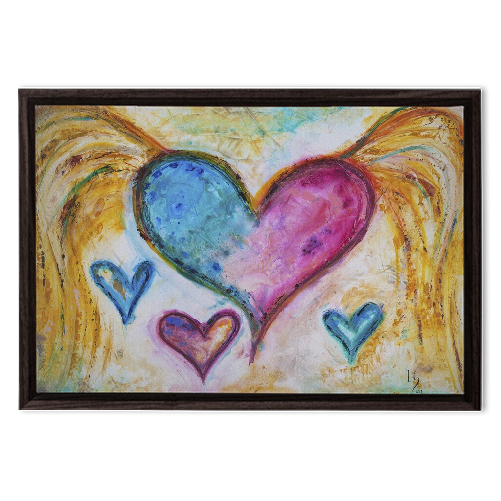 Thankful Grateful Blessed - interactive canvas print that comes alive with mobile app by Ivan Guaderrama