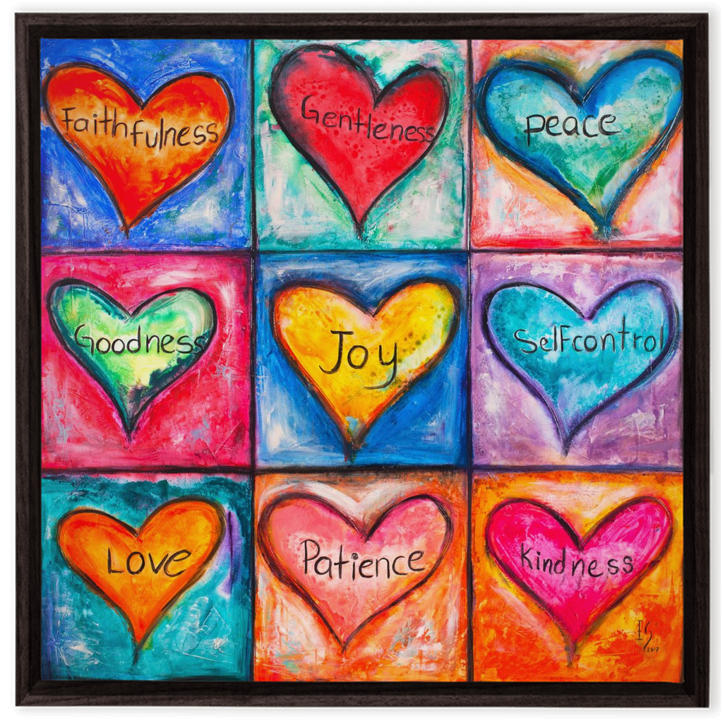 The Fruit Of The Spirit artwork detail - interactive canvas print that comes alive with mobile app wall art