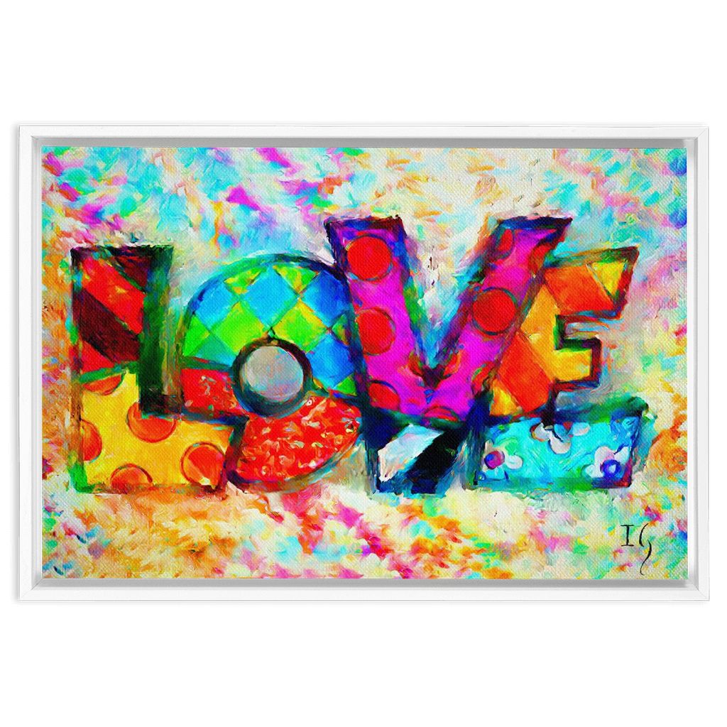 Love Languages artwork detail - bible verse wall art canvas print wall art