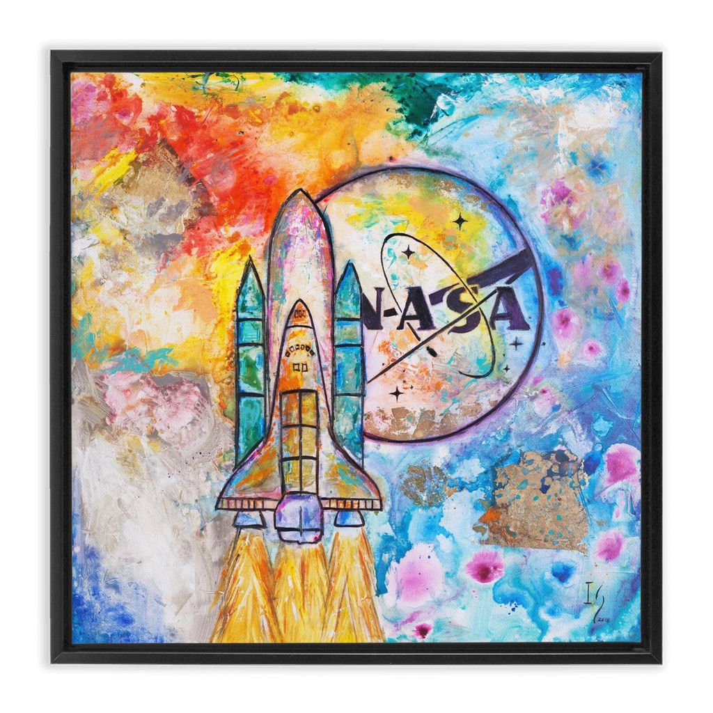 NASA Apollo 13 artwork detail - commission art canvas print wall art