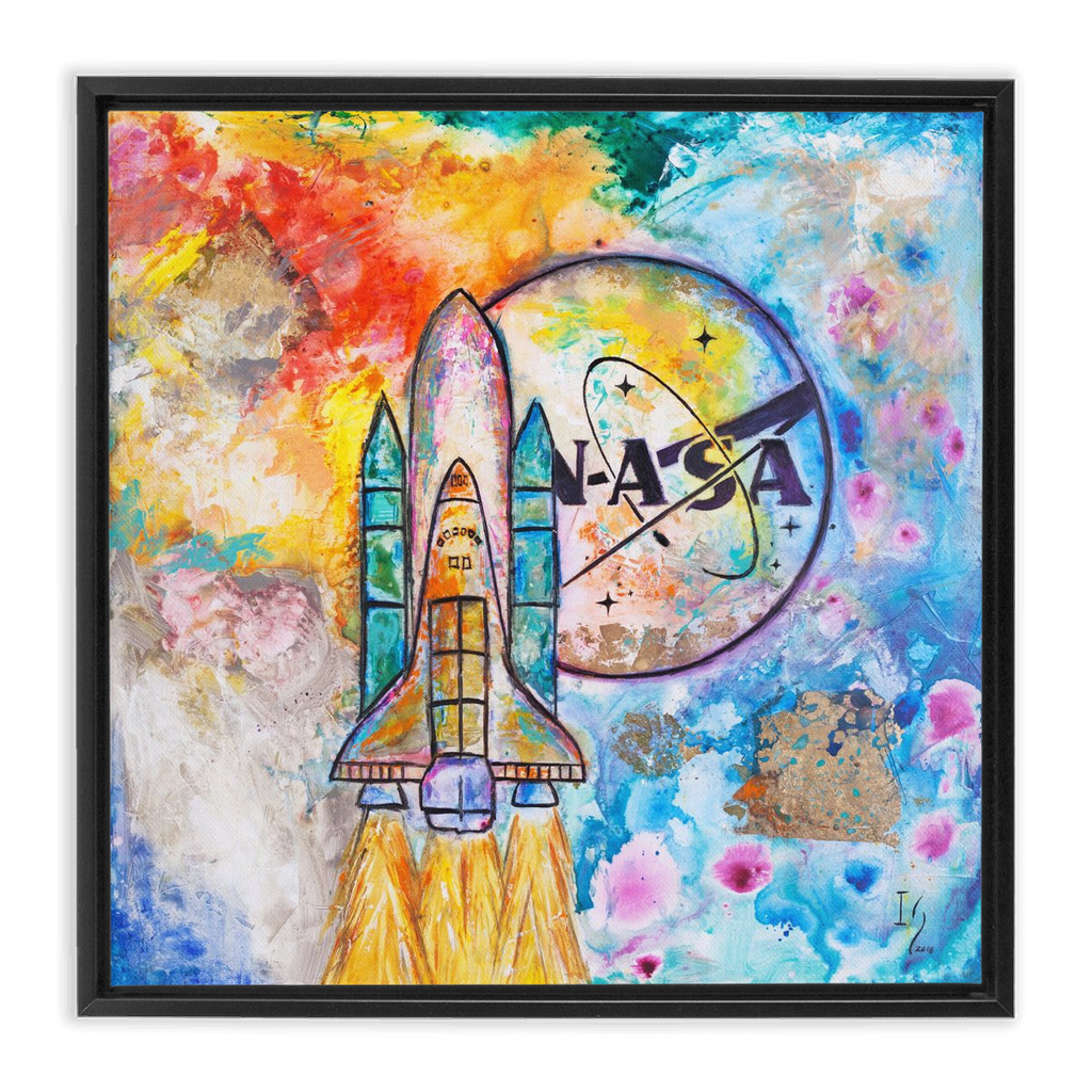 NASA Apollo 13 artwork detail - commission art canvas print wall art