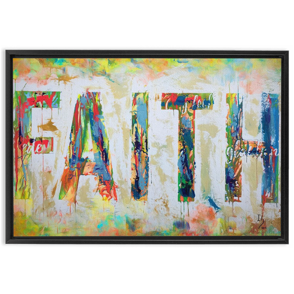 Faith artwork detail - bible verse wall art canvas print wall art