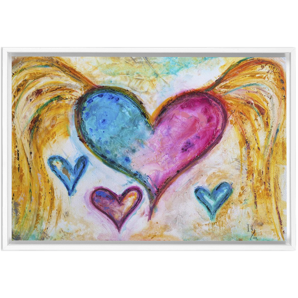 Thankful Grateful Blessed artwork detail - interactive canvas print that comes alive with mobile app wall art