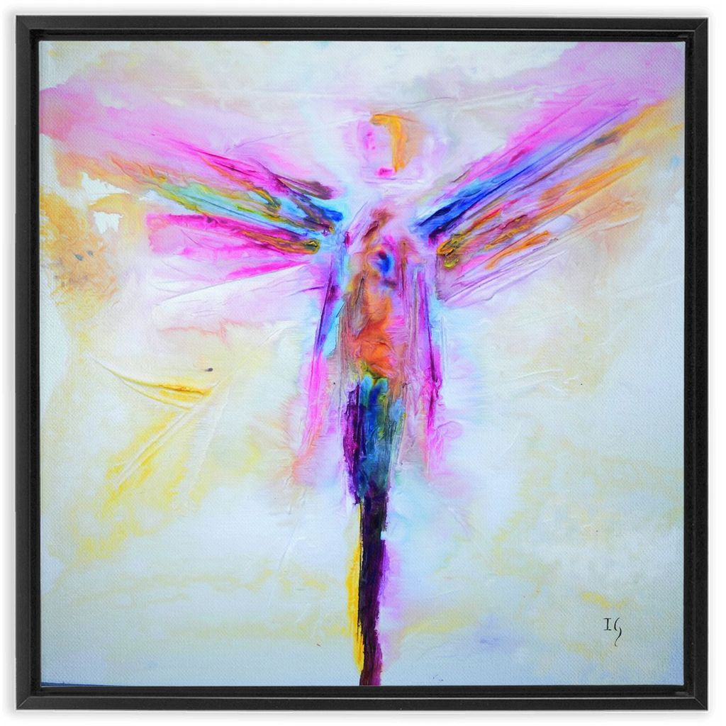 Raphael Angel artwork detail - angel painting canvas print wall art