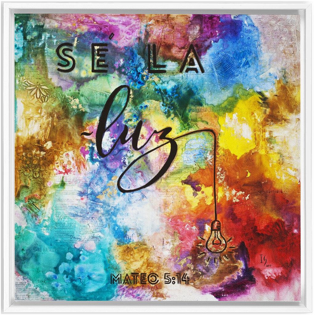 Be the Light artwork detail - interactive canvas print that comes alive with mobile app wall art