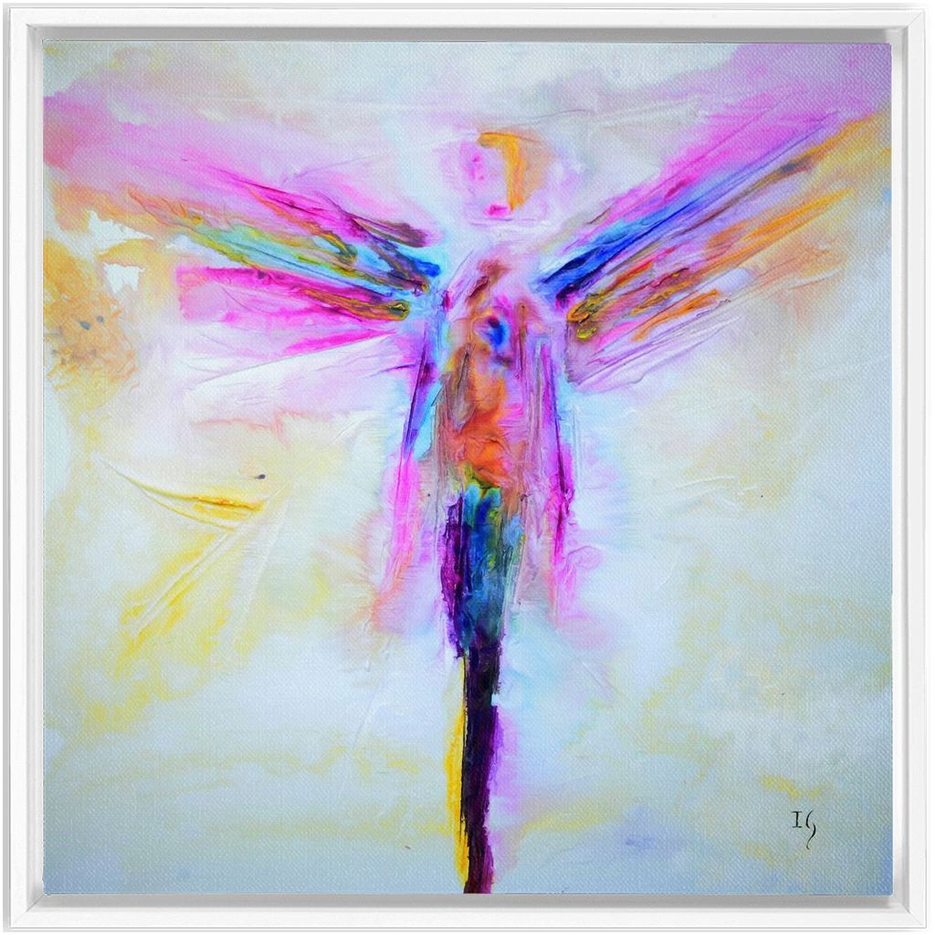 Raphael Angel artwork detail - angel painting canvas print wall art
