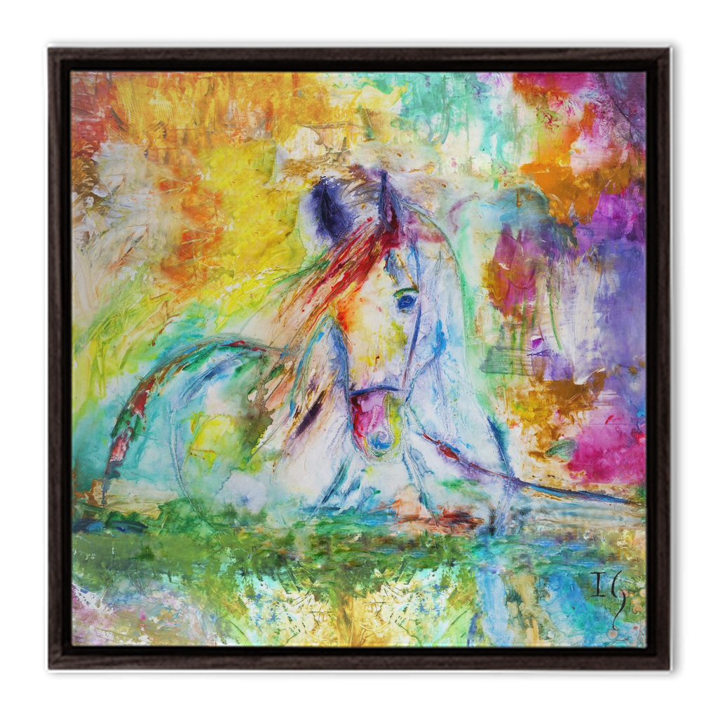 Paint Horse - interactive canvas print that comes alive with mobile app by Ivan Guaderrama