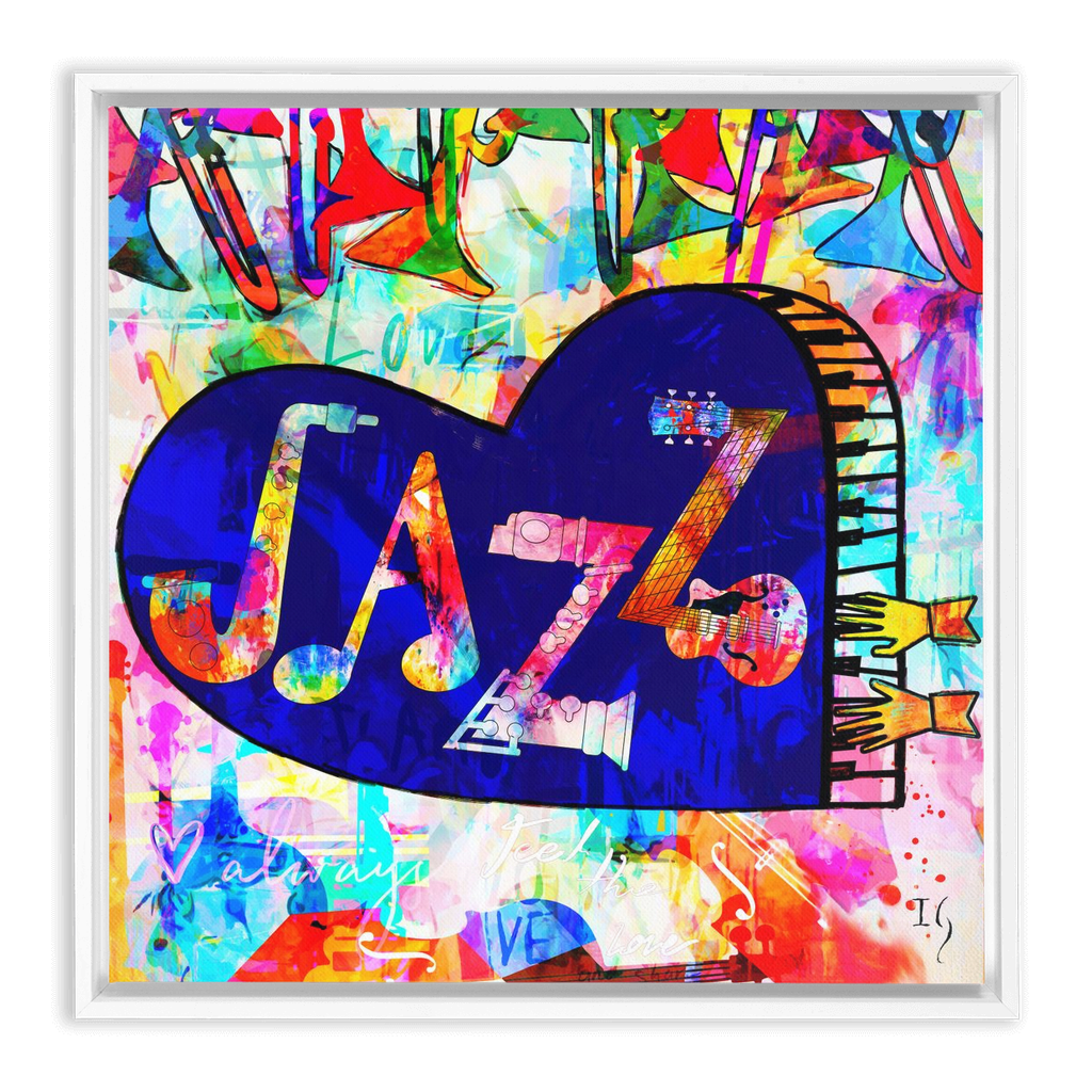 Sound of love artwork detail - interactive canvas print that comes alive with mobile app wall art