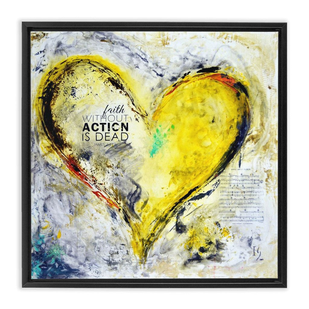 James 2:26 artwork detail - interactive canvas print that comes alive with mobile app wall art