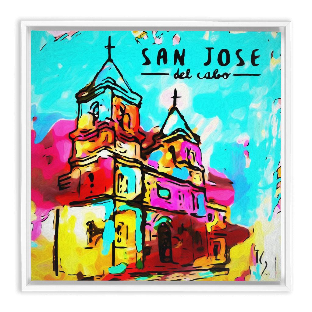 San Jose del Cabo artwork detail - commission art canvas print wall art