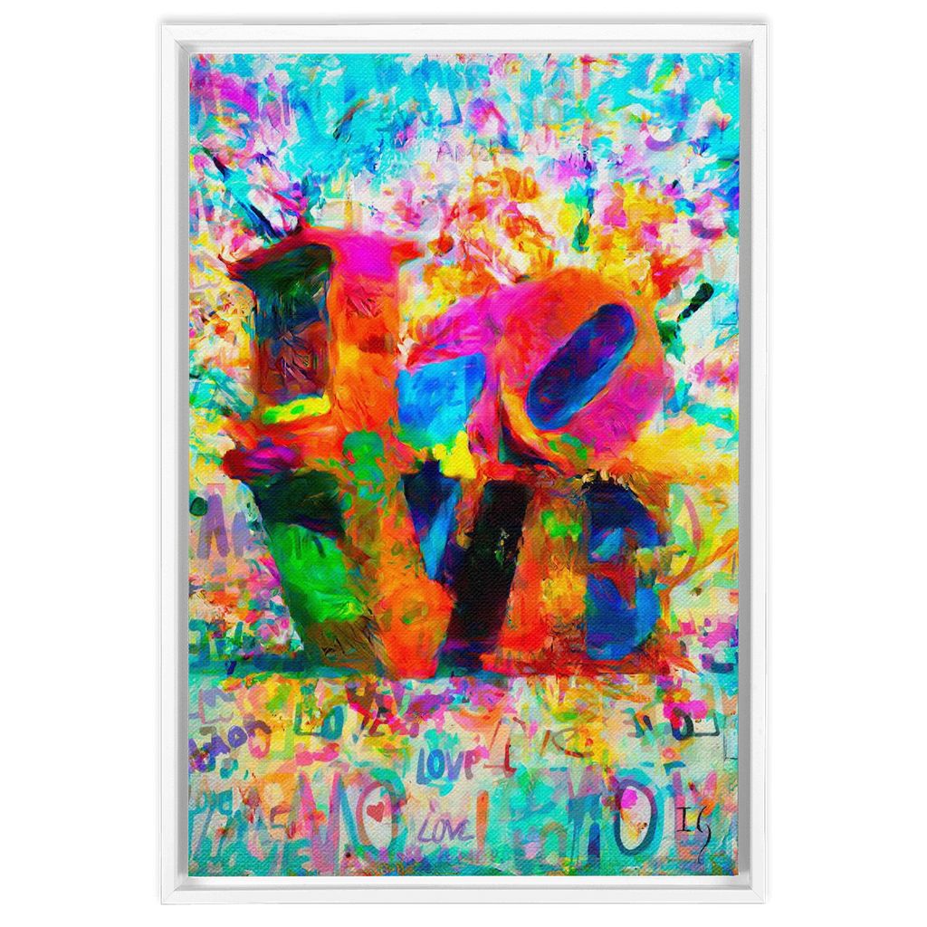 Love In My Heart artwork detail - bible verse wall art canvas print wall art