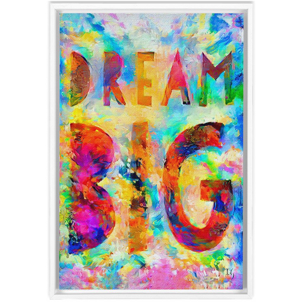 Dream Big artwork detail - bible verse wall art canvas print wall art