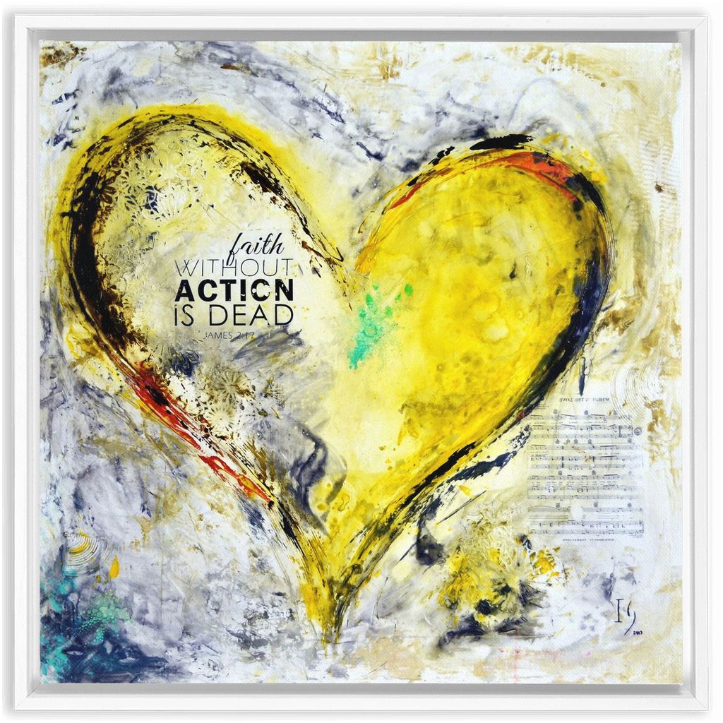 James 2:26 artwork detail - interactive canvas print that comes alive with mobile app wall art