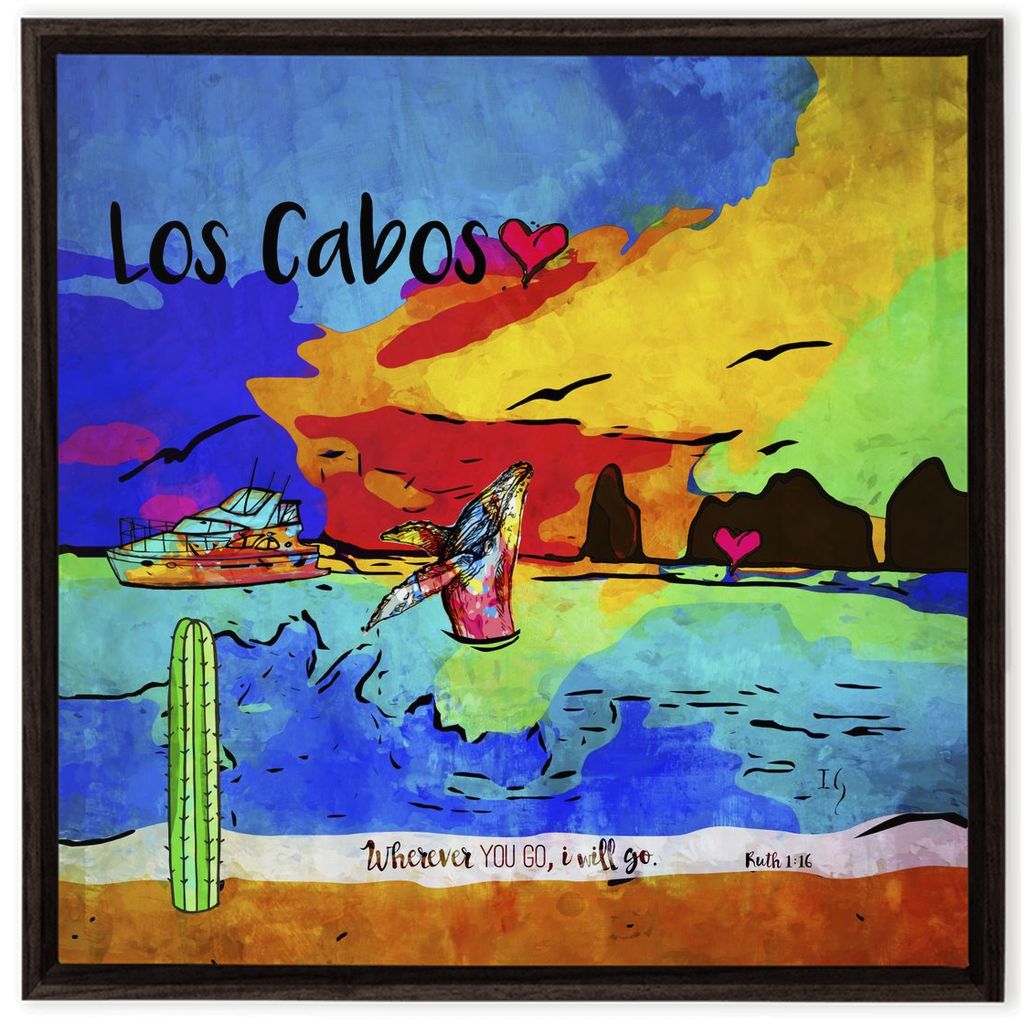 Los Cabos artwork detail - interactive canvas print that comes alive with mobile app wall art