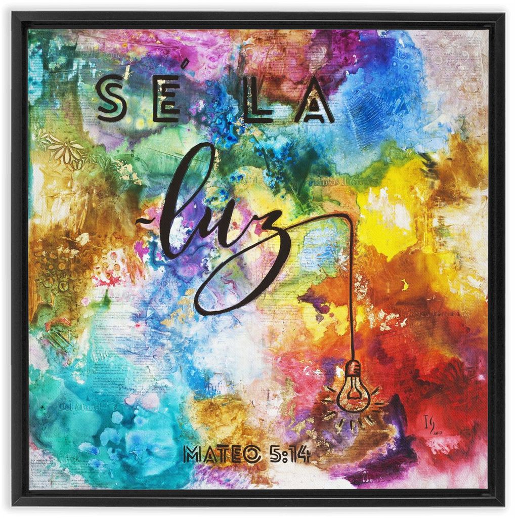 Be the Light artwork detail - interactive canvas print that comes alive with mobile app wall art