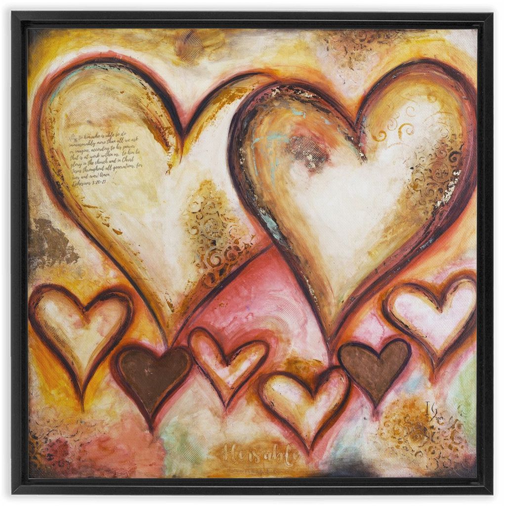 God Is Able artwork detail - interactive canvas print that comes alive with mobile app wall art