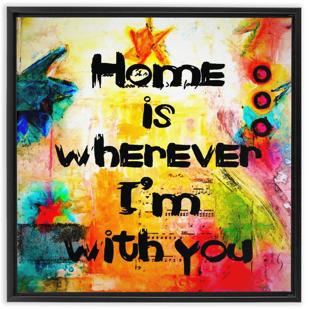 Home Sweet Home artwork detail - bible verse wall art canvas print wall art