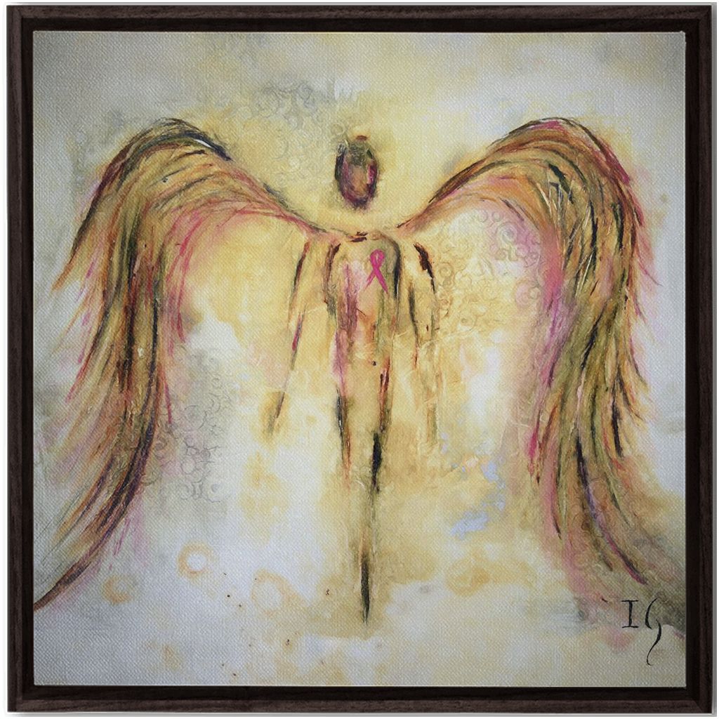 Cancer Survivor artwork detail - interactive canvas print that comes alive with mobile app wall art