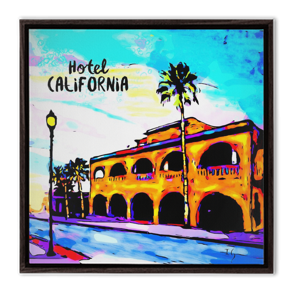 Hotel California - interactive canvas print that comes alive with mobile app by Ivan Guaderrama
