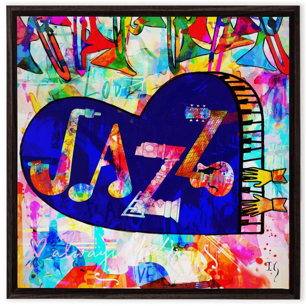 Sound of love artwork detail - interactive canvas print that comes alive with mobile app wall art