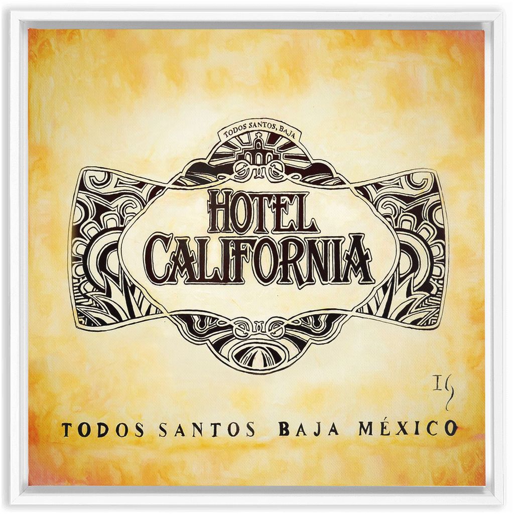 Hotel California  Baja artwork detail - bible verse wall art canvas print wall art