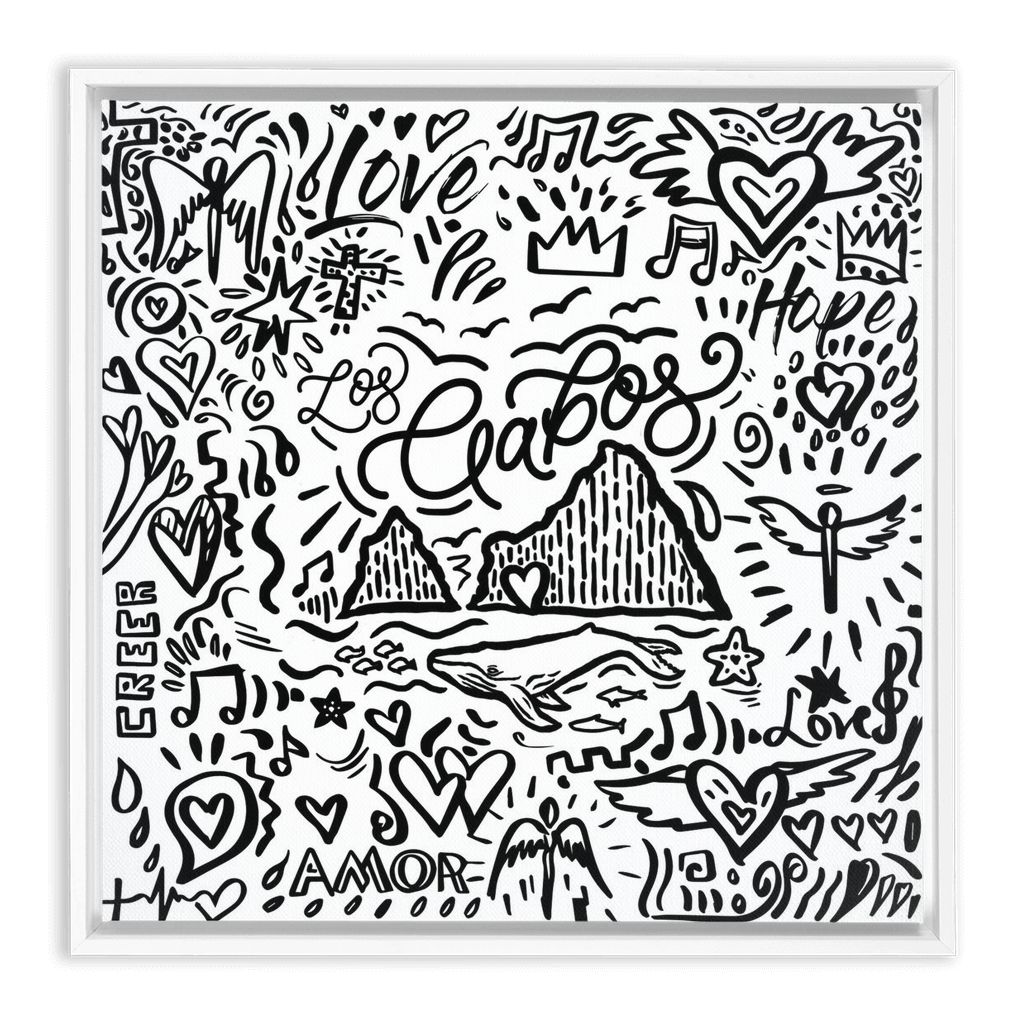 Colors of Faith Edition- Los Cabos artwork detail - interactive canvas print that comes alive with mobile app wall art