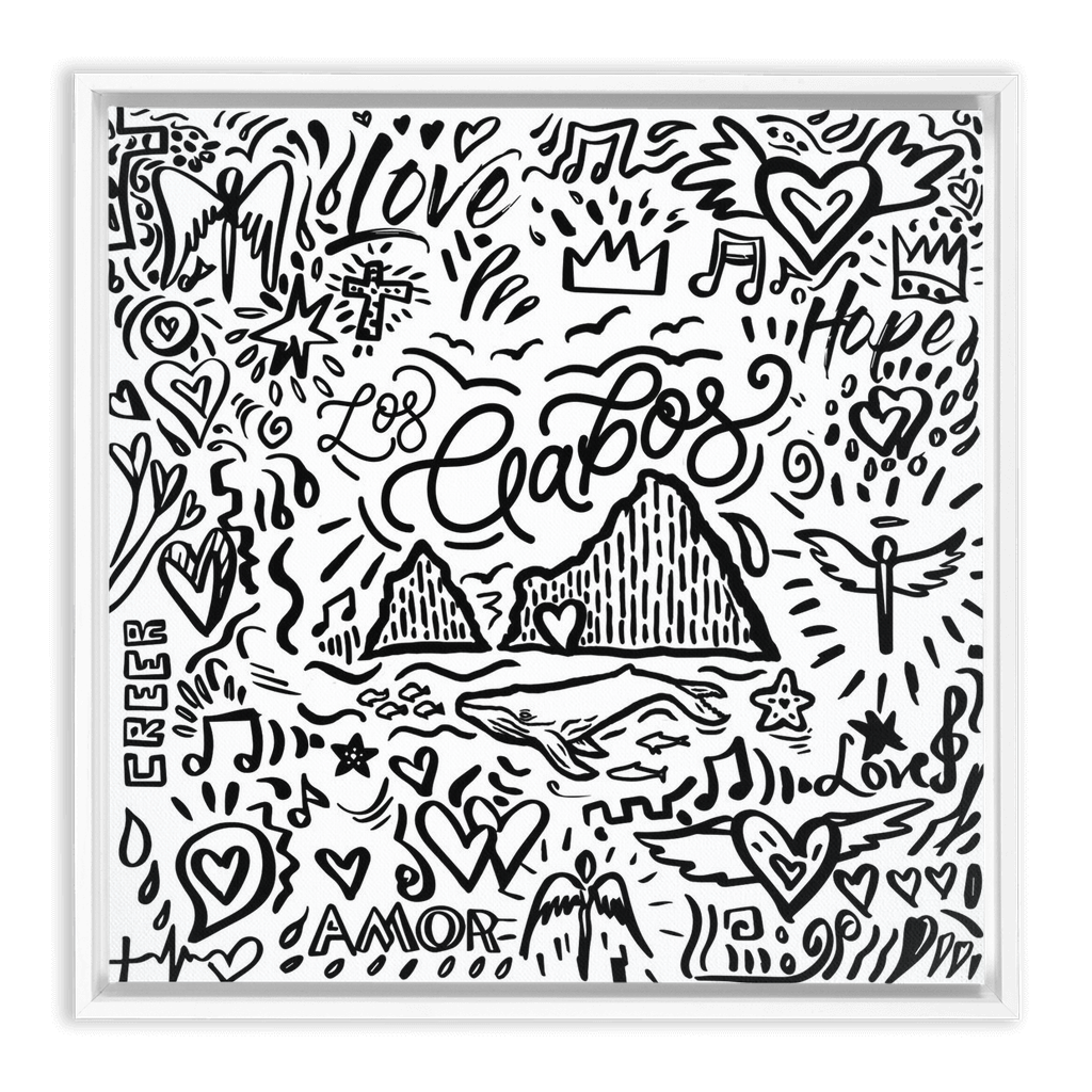 Colors of Faith Edition- Los Cabos artwork detail - interactive canvas print that comes alive with mobile app wall art