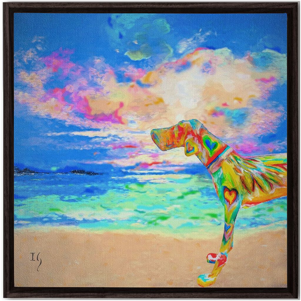 Unconditional Love artwork detail - interactive canvas print that comes alive with mobile app wall art