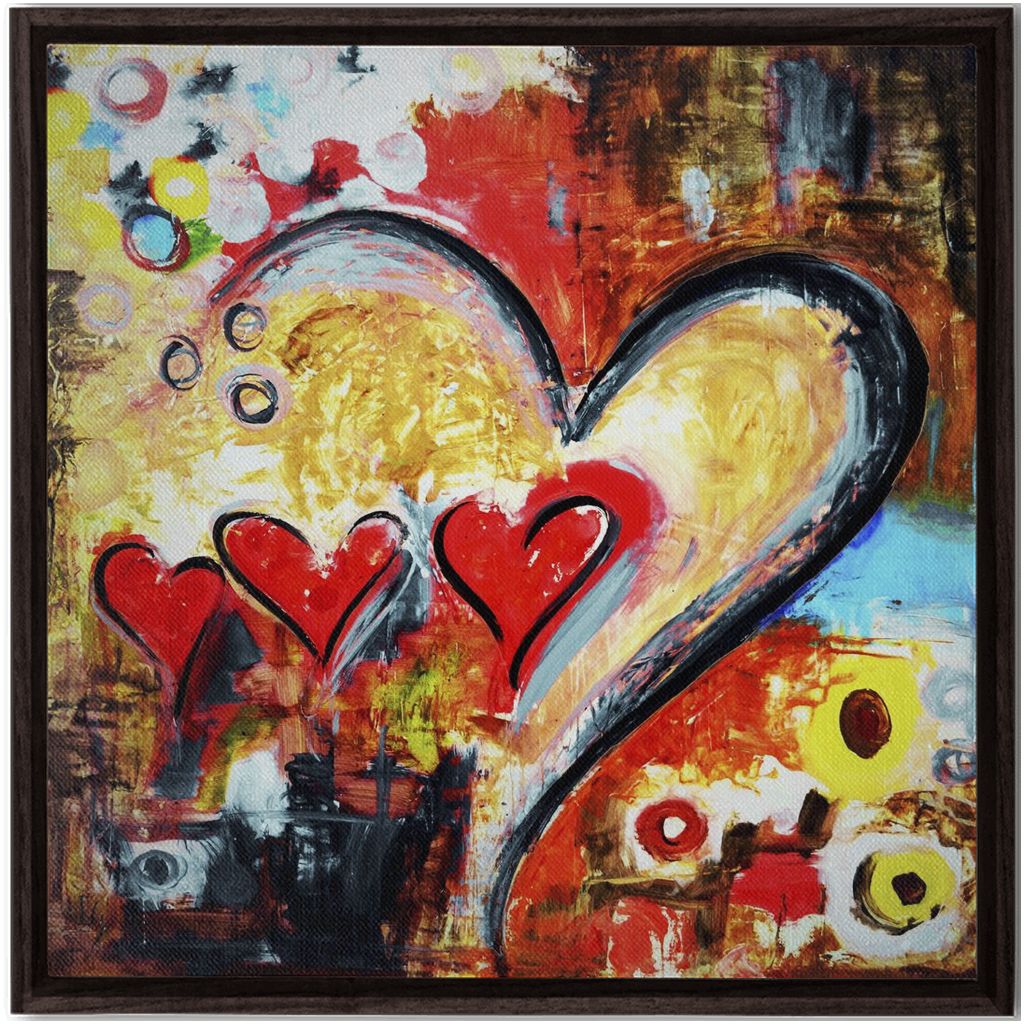 Family Is Love artwork detail - interactive canvas print that comes alive with mobile app wall art