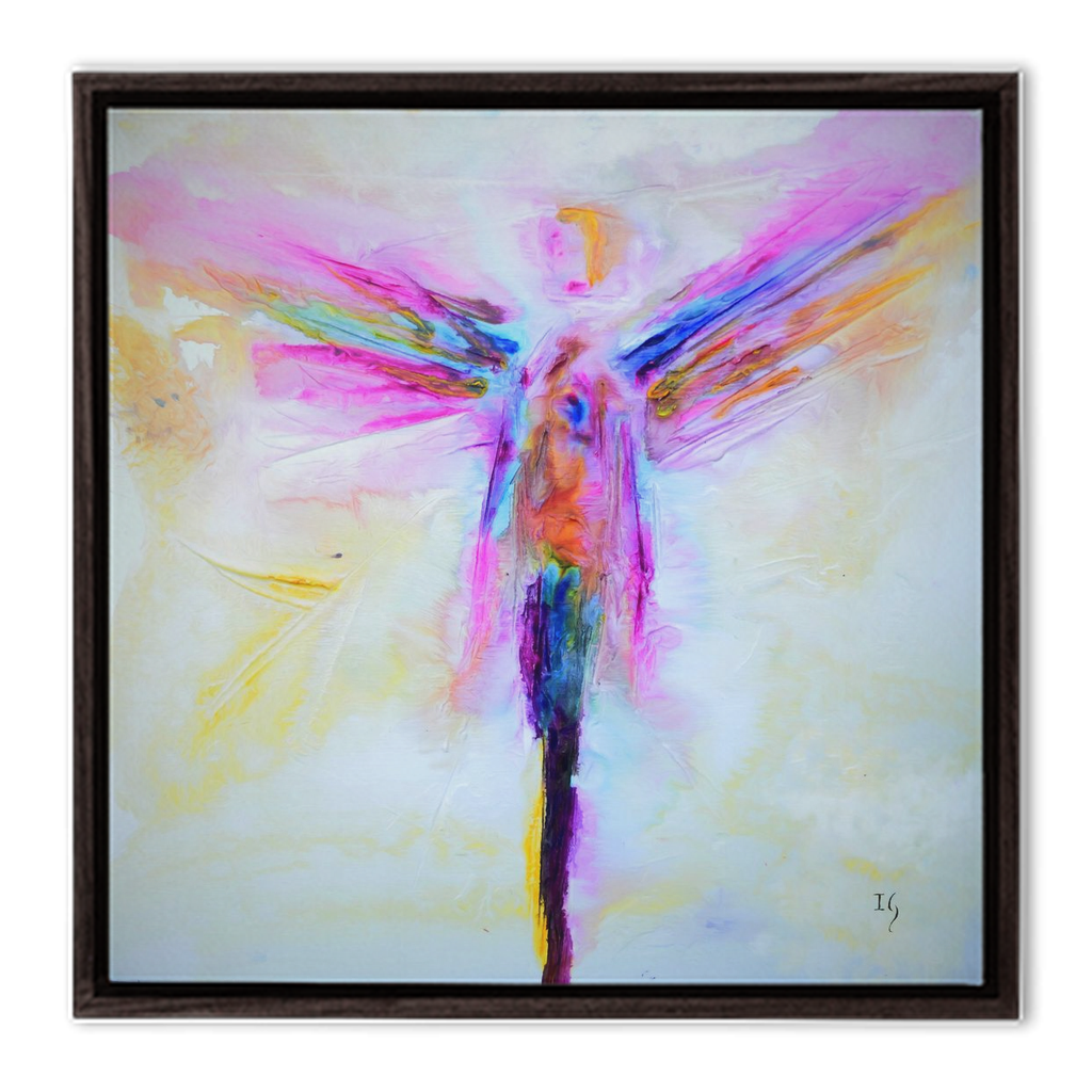 Raphael Angel - angel painting canvas print by Ivan Guaderrama