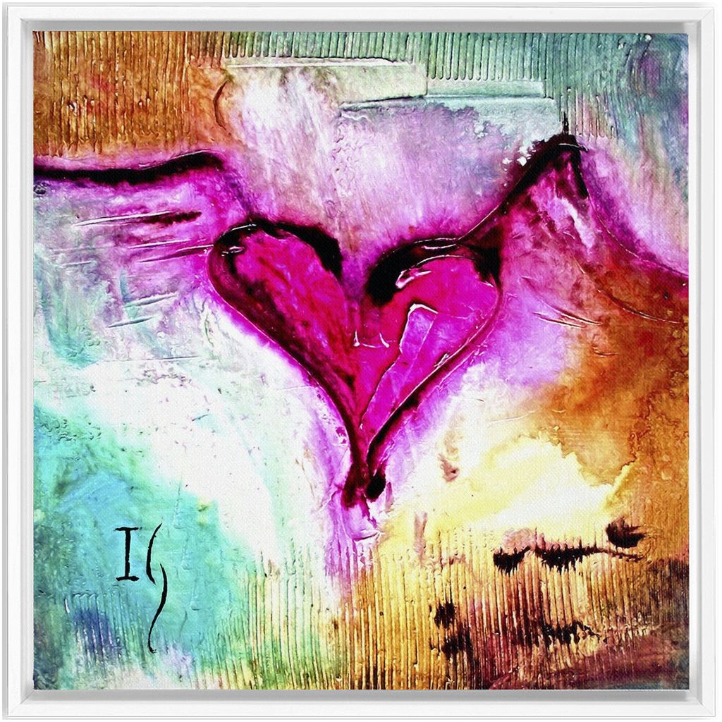 My Heart Belongs To You artwork detail - interactive canvas print that comes alive with mobile app wall art