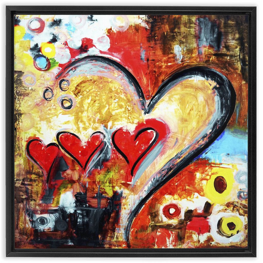 Family Is Love artwork detail - interactive canvas print that comes alive with mobile app wall art