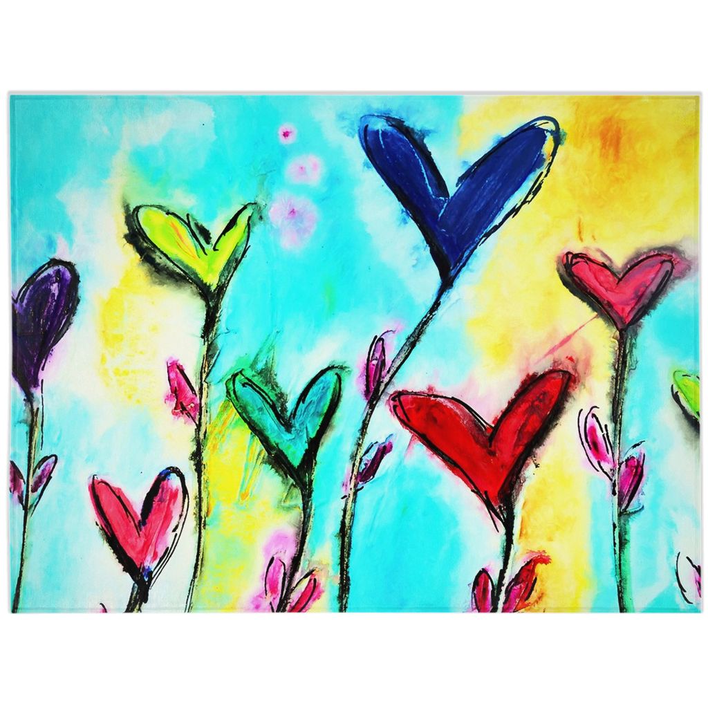 Blessed Day Minky Blankets canvas print in room setting - christian blanket by Ivan Guaderrama