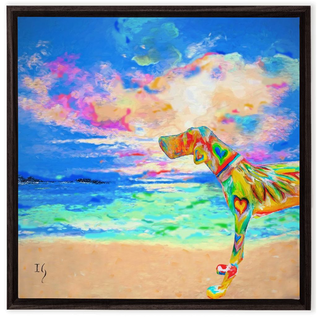 Unconditional Love artwork detail - interactive canvas print that comes alive with mobile app wall art