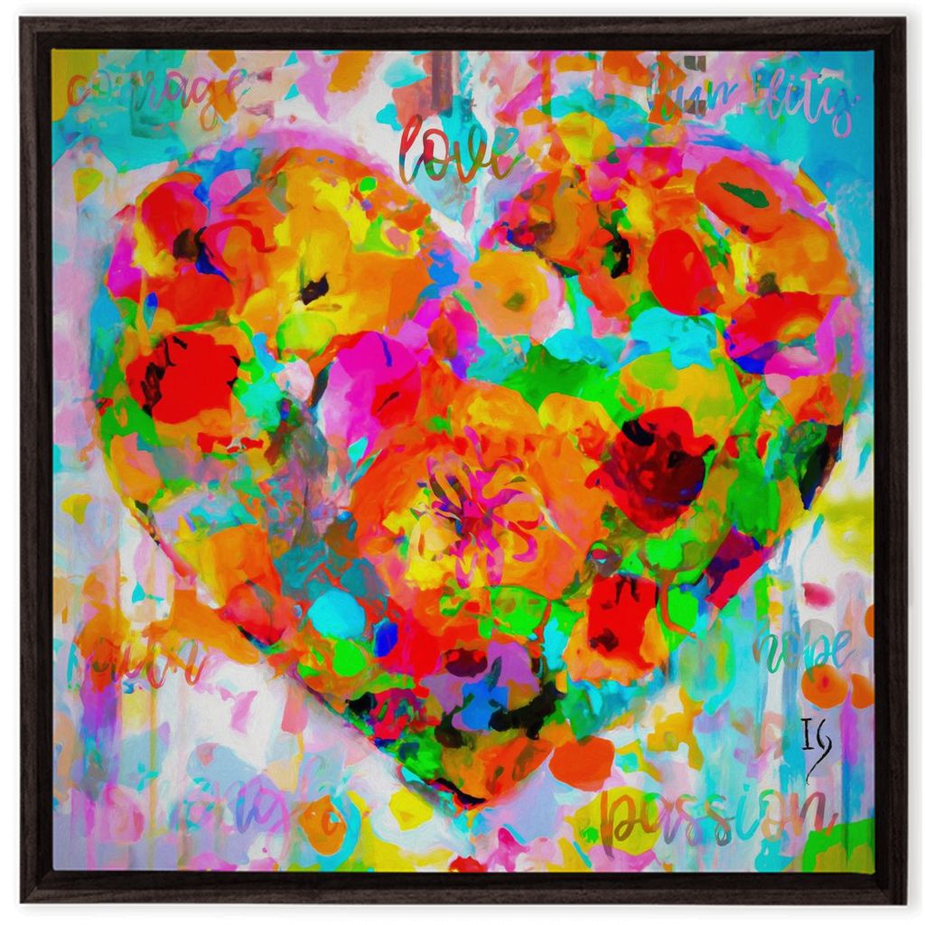 Stay In My Heart artwork detail - interactive canvas print that comes alive with mobile app wall art