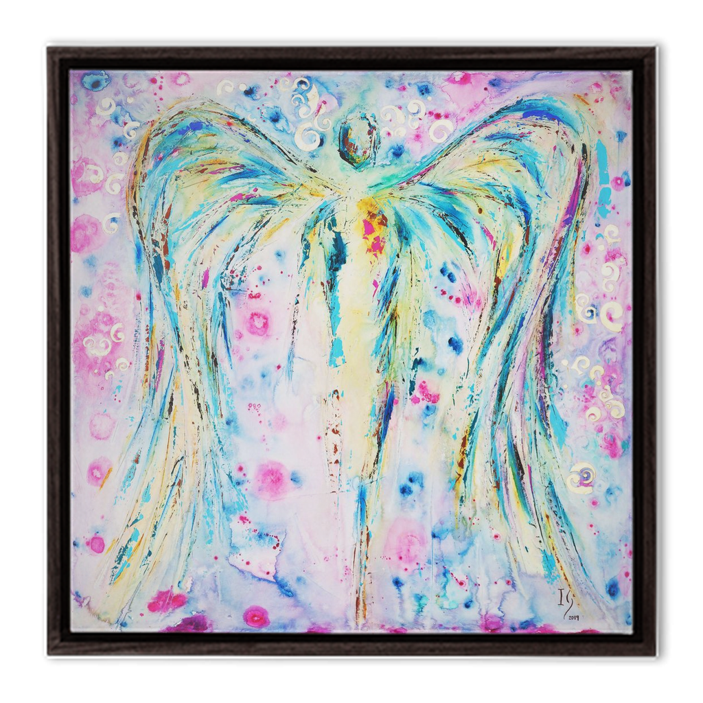 Oh My Soul - angel painting canvas print by Ivan Guaderrama
