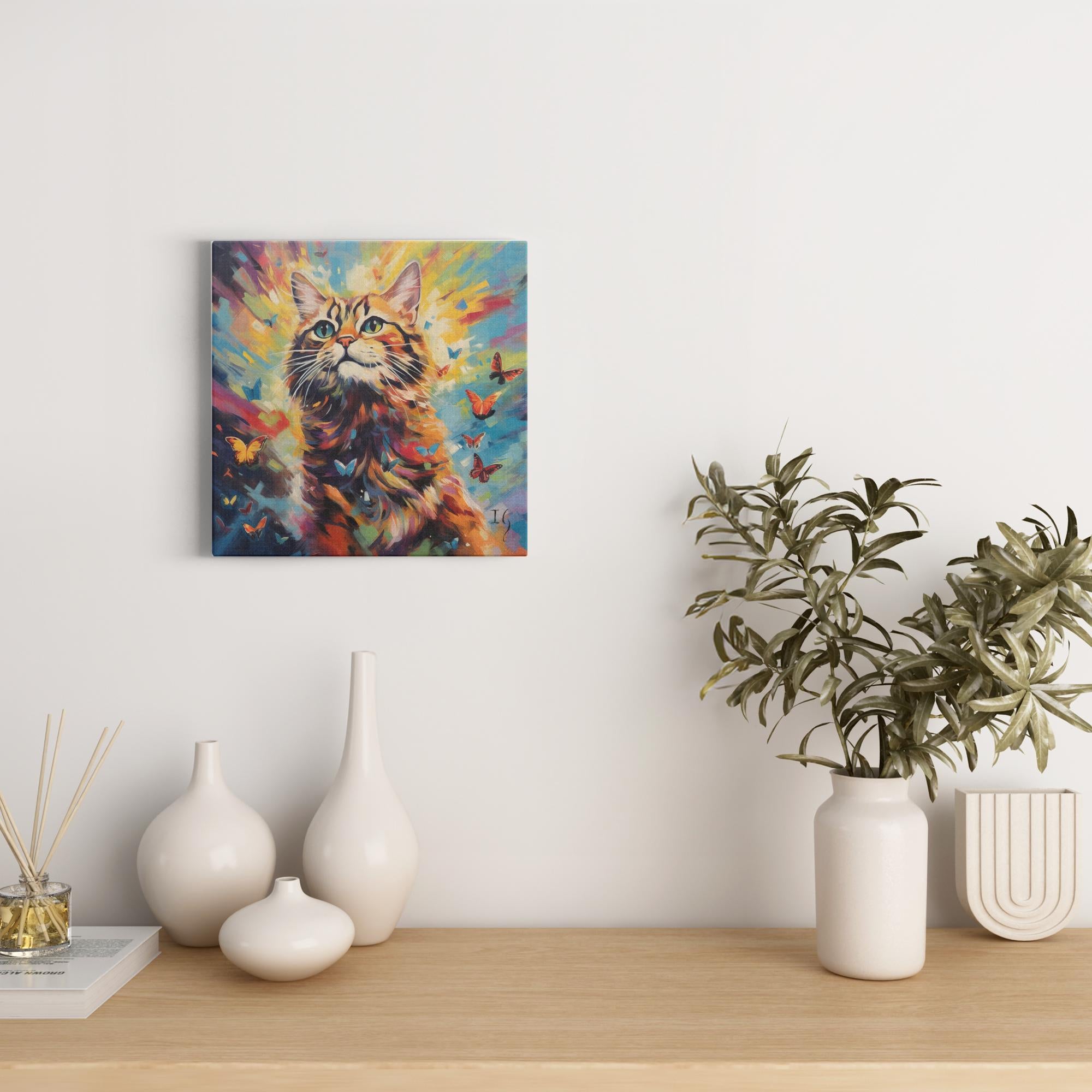 Kaleidoscope Resilience artwork detail - colorful pet portrait art wall art