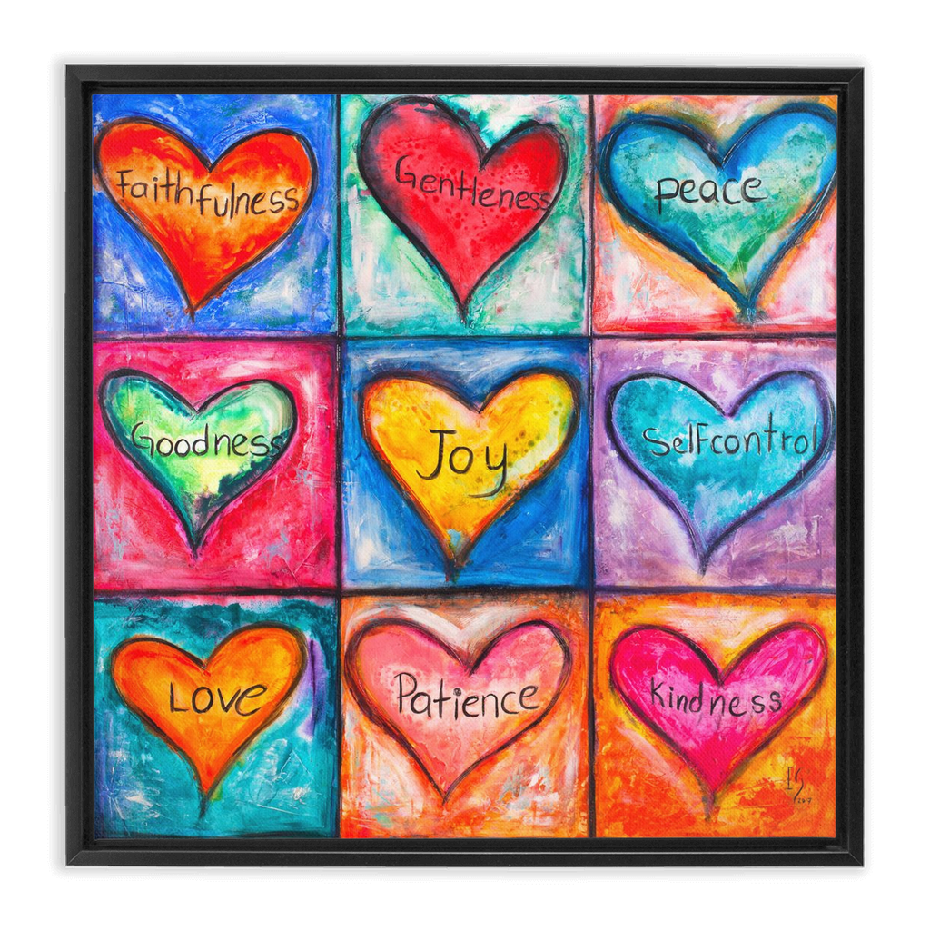 The Fruit Of The Spirit artwork detail - interactive canvas print that comes alive with mobile app wall art