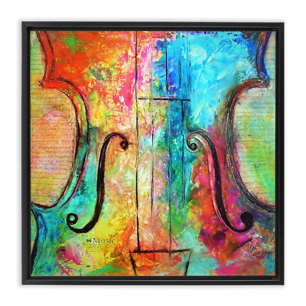 Music Of The Heart artwork detail - music art canvas print wall art