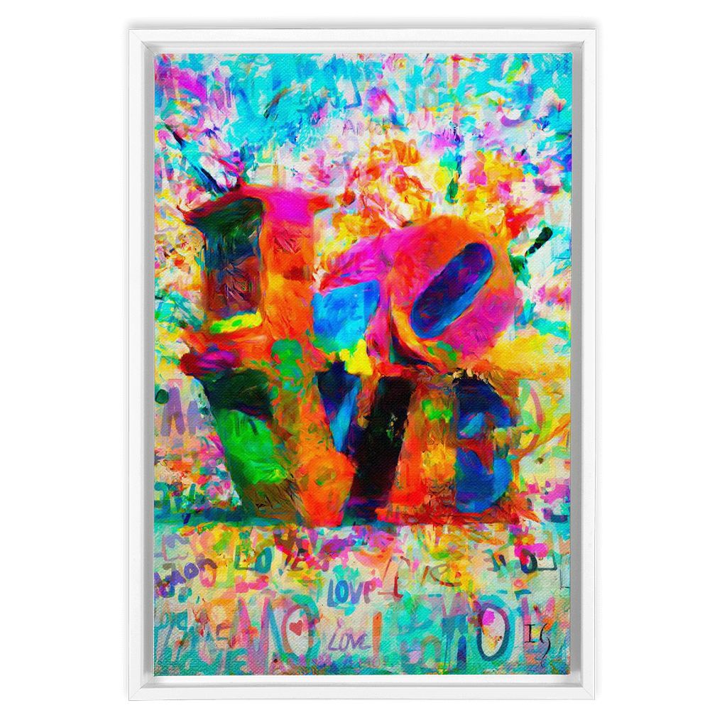 Love In My Heart artwork detail - bible verse wall art canvas print wall art