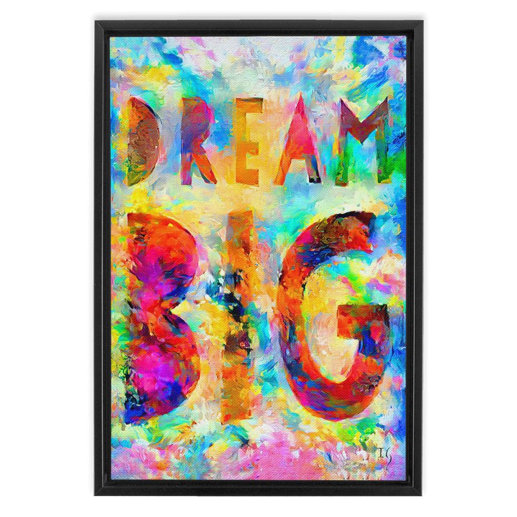 Dream Big artwork detail - bible verse wall art canvas print wall art